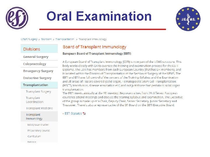 Oral Examination 