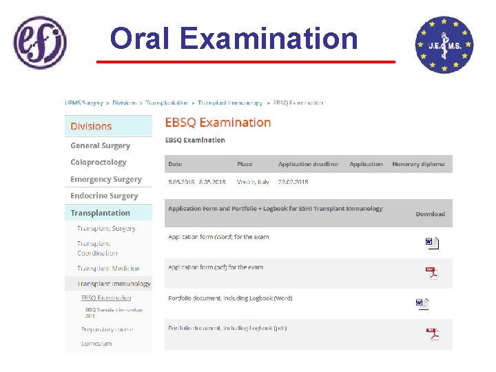 Oral Examination 