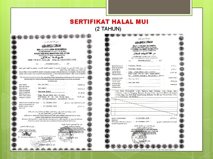 SERTIFIKAT HALAL MUI (2 TAHUN) 