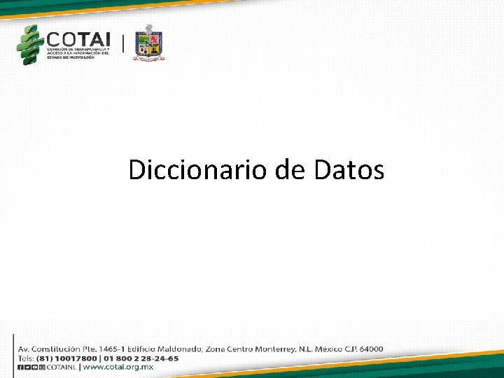 Diccionario de Datos 