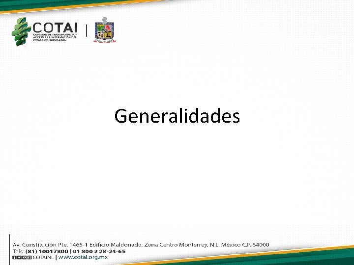 Generalidades 