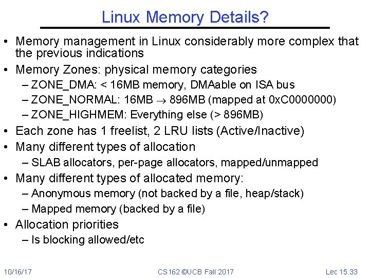 CS 162 Operating Systems and Systems Programming Lecture