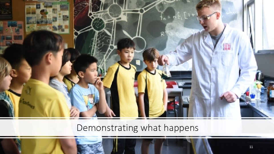 Demonstrating what happens 11 