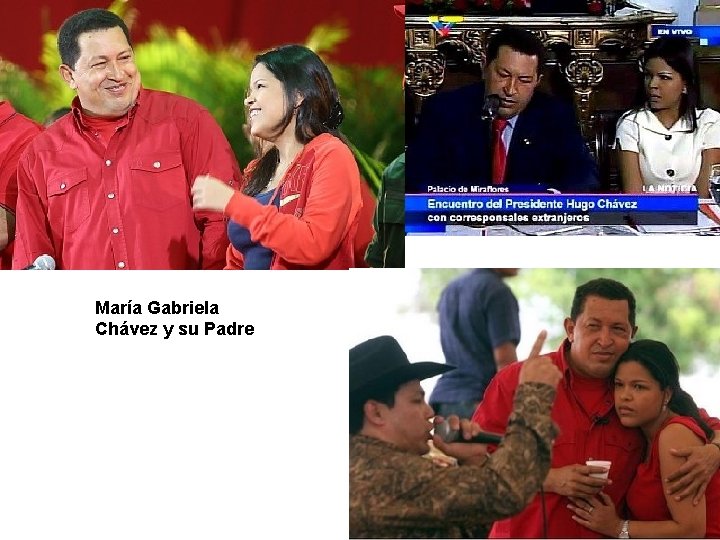 María Gabriela Chávez y su Padre 