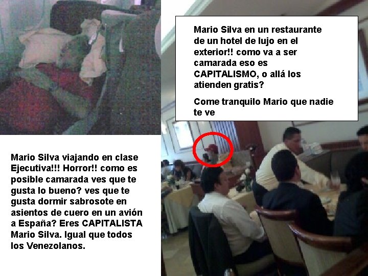 Mario Silva en un restaurante de un hotel de lujo en el exterior!! como