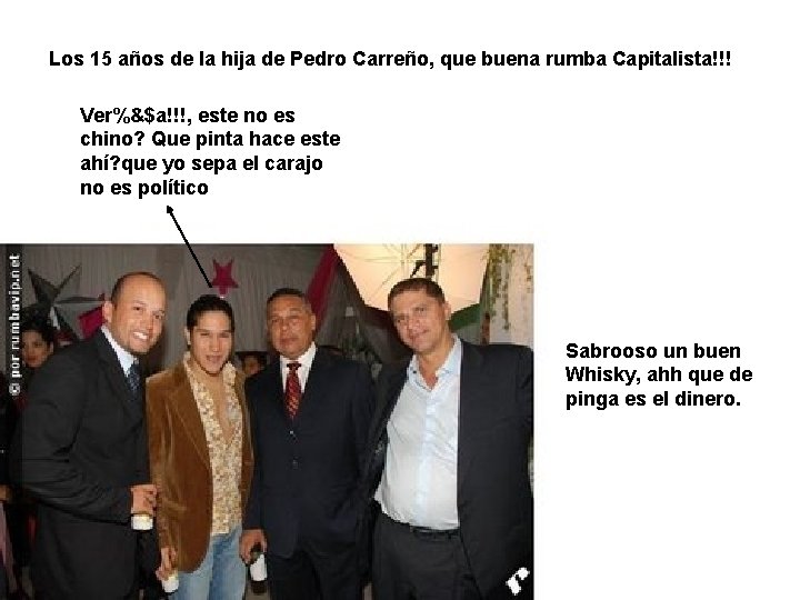 Los 15 años de la hija de Pedro Carreño, que buena rumba Capitalista!!! Ver%&$a!!!,
