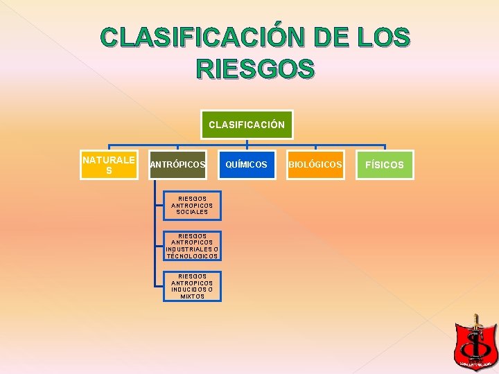 CLASIFICACIÓN DE LOS RIESGOS CLASIFICACIÓN NATURALE S ANTRÓPICOS RIESGOS ANTROPICOS SOCIALES RIESGOS ANTROPICOS INDUSTRIALES CLASIFICACIÓN DE LOS RIESGOS CLASIFICACIÓN NATURALE S ANTRÓPICOS RIESGOS ANTROPICOS SOCIALES RIESGOS ANTROPICOS INDUSTRIALES