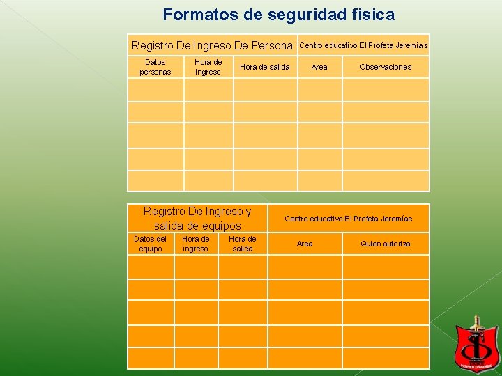 Formatos de seguridad fisica Registro De Ingreso De Persona Datos personas Hora de ingreso Formatos de seguridad fisica Registro De Ingreso De Persona Datos personas Hora de ingreso