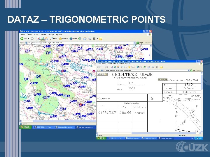 DATAZ – TRIGONOMETRIC POINTS 
