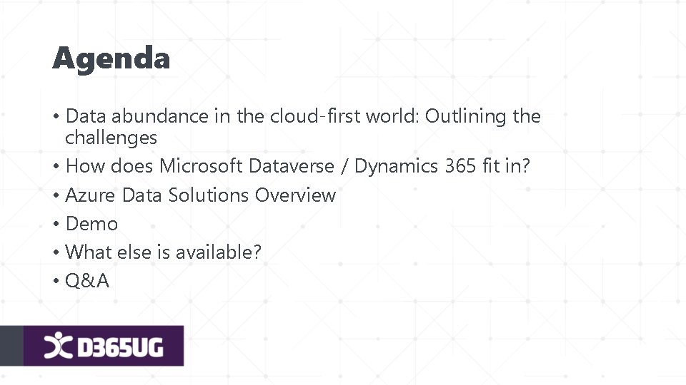 Agenda • Data abundance in the cloud-first world: Outlining the challenges • How does
