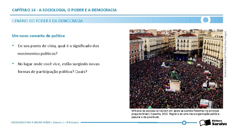 CAPÍTULO 14 - A SOCIOLOGIA, O PODER E A DEMOCRACIA Andres Kudacki/AP Photo/Glow Images