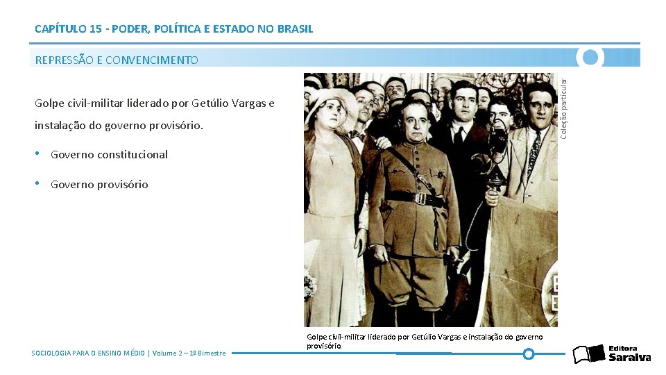 CAPÍTULO 15 - PODER, POLÍTICA E ESTADO NO BRASIL Coleção particular REPRESSÃO E CONVENCIMENTO