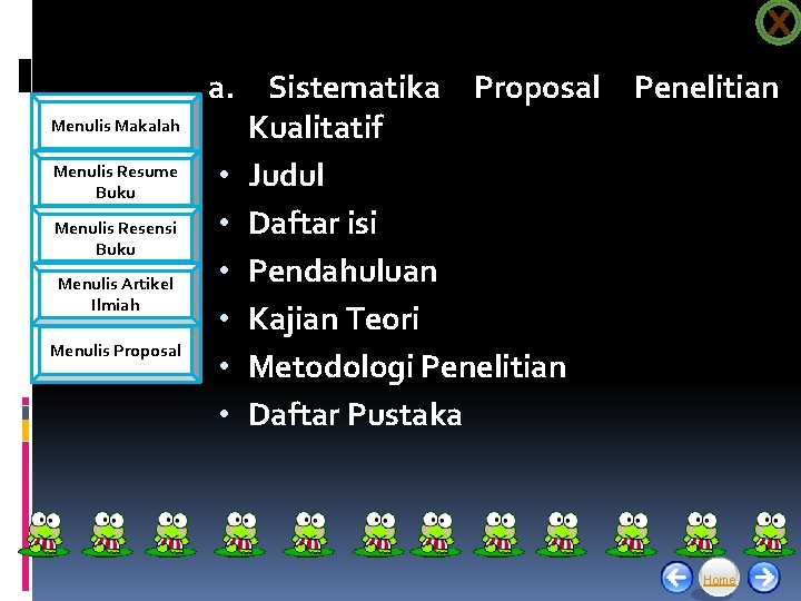 X Menulis Makalah Menulis Resume Buku Menulis Resensi Buku Menulis Artikel Ilmiah Menulis Proposal