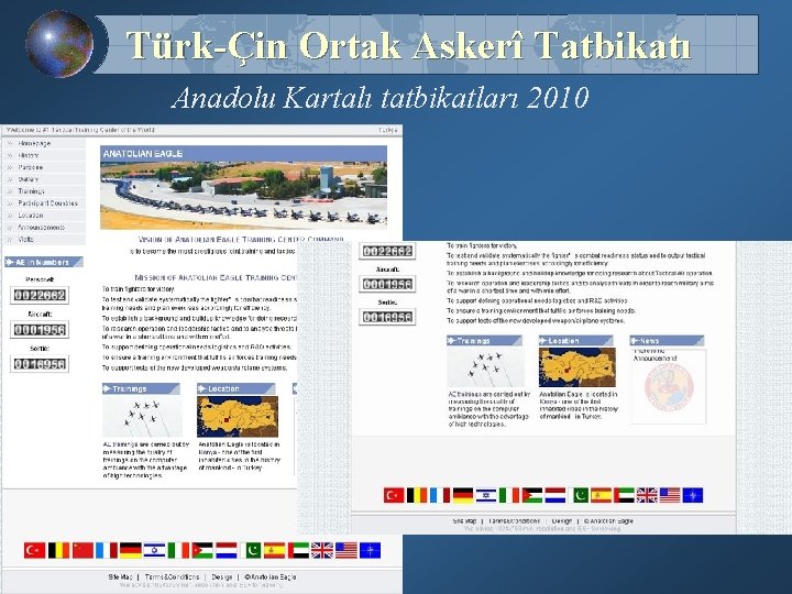 Türk-Çin Ortak Askerî Tatbikatı Anadolu Kartalı tatbikatları 2010 