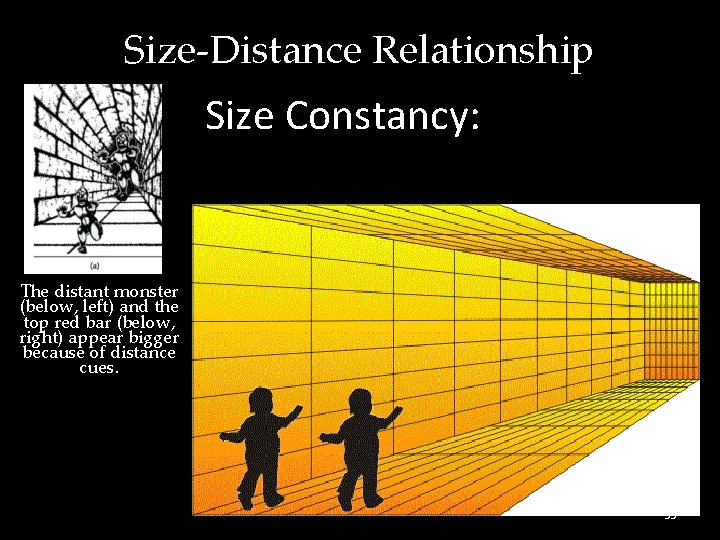 Size-Distance Relationship Size Constancy: From Shepard, 1990 Alan Choisnet/ The Image Bank The distant