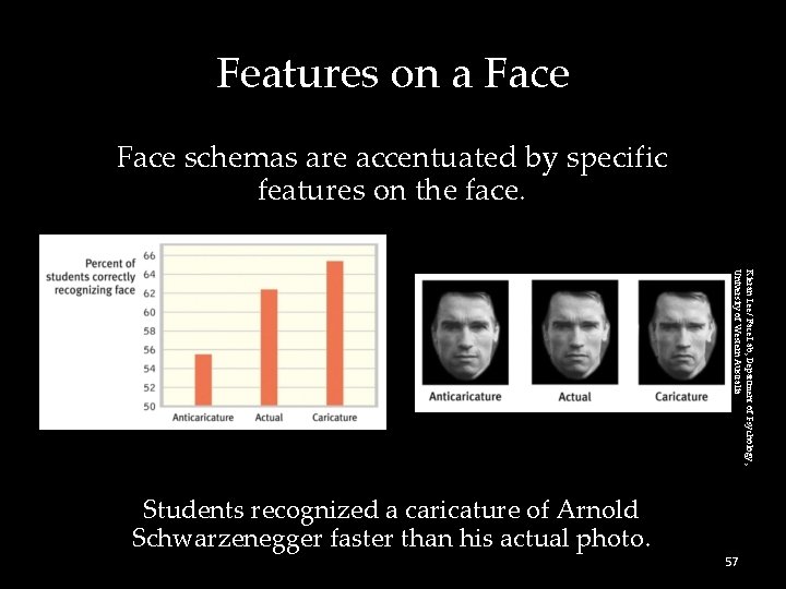 Features on a Face schemas are accentuated by specific features on the face. Kieran