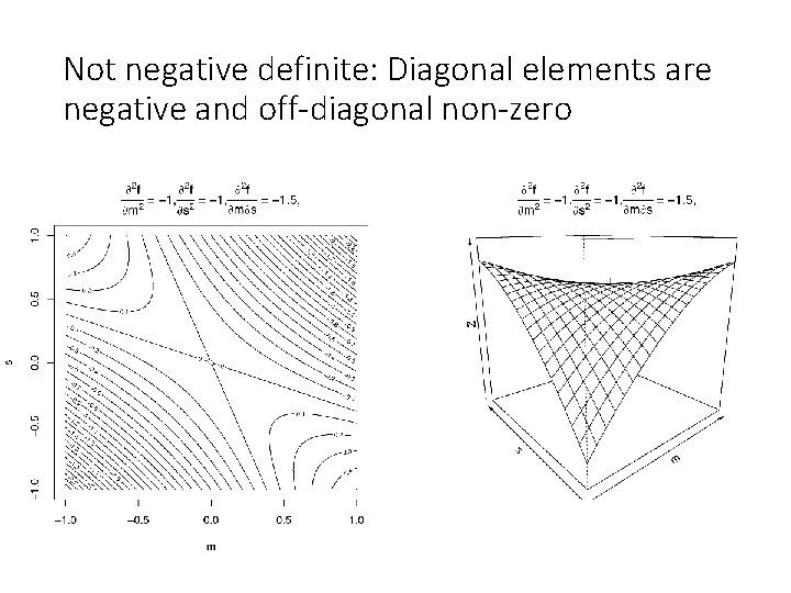 Not negative definite: Diagonal elements are negative and off-diagonal non-zero 