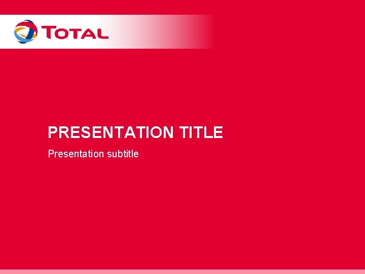 PRESENTATION TITLE Presentation subtitle 