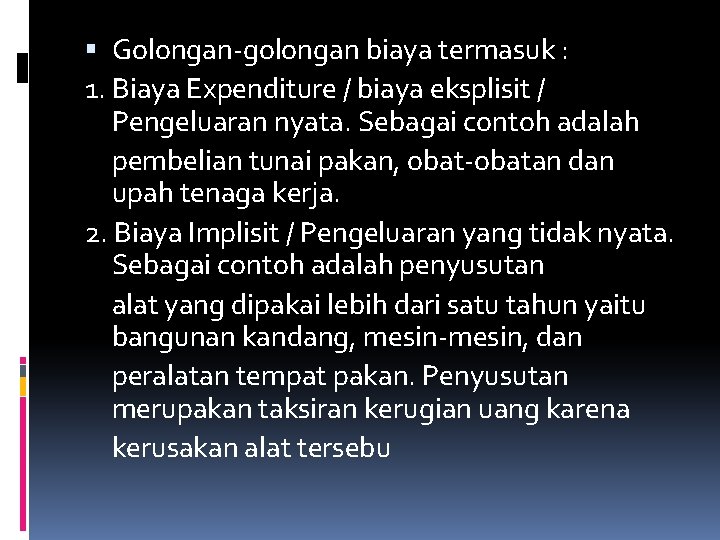 Biaya Produksi Pengertian Unsur Biaya Dalam Pengertian Ekonomi
