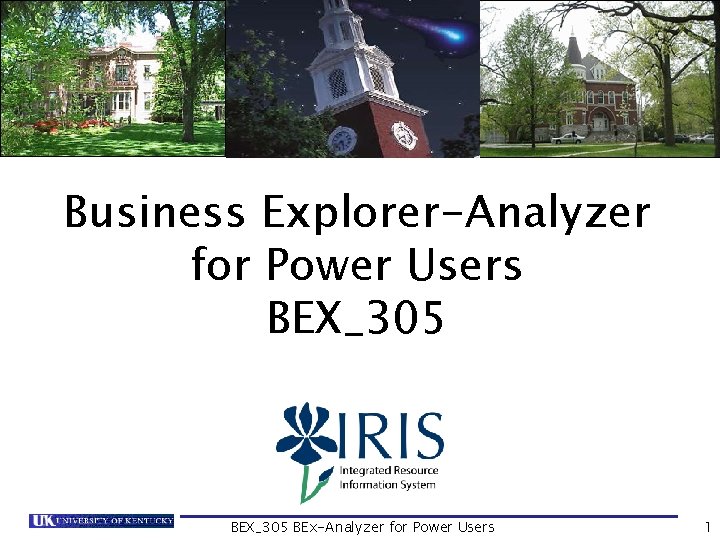 Business Explorer-Analyzer for Power Users BEX_305 BEx-Analyzer for Power Users 1 