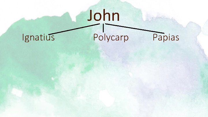 John Ignatius Polycarp Papias 