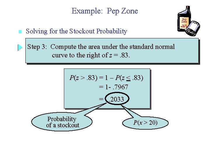 Pep 20 Example Converting to a Standard Normal Distribution Think of