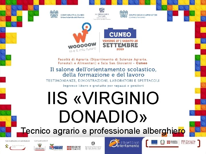 IIS «VIRGINIO DONADIO» Tecnico agrario e professionale alberghiero 