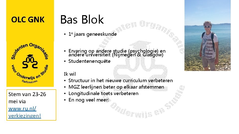 OLC GNK Bas Blok • 1 e jaars geneeskunde • Ervaring op andere studie
