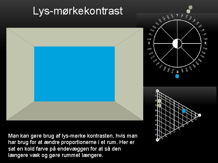 Lys-mørkekontrast Man kan gøre brug af lys-mørke kontrasten, hvis man har brug for at