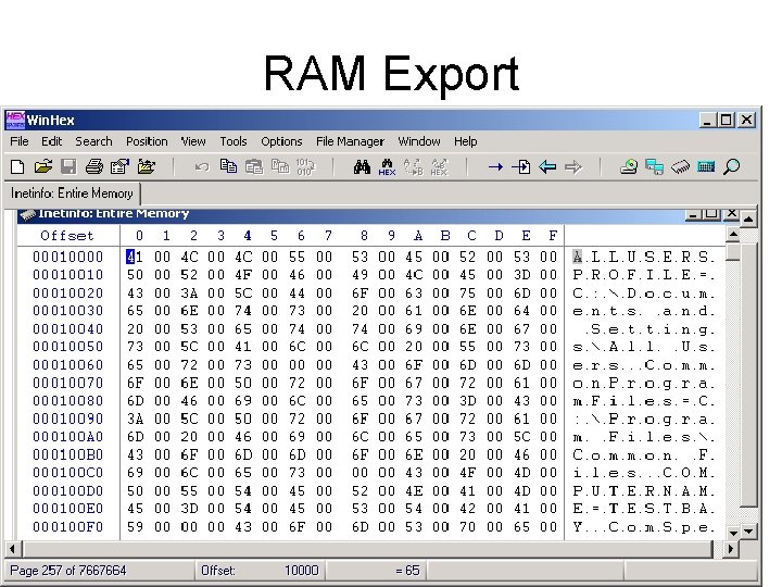 RAM Export 