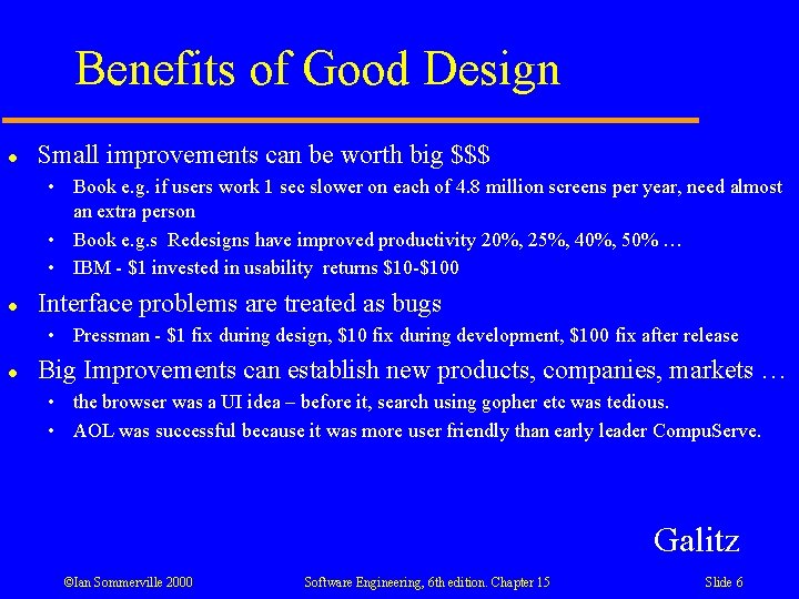 Benefits of Good Design l Small improvements can be worth big $$$ • Book Benefits of Good Design l Small improvements can be worth big $$$ • Book