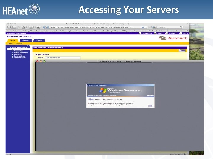 Accessing Your Servers 