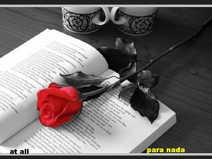 at all para nada 
