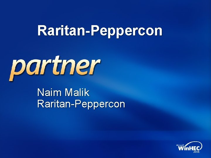 Raritan-Peppercon Naim Malik Raritan-Peppercon 