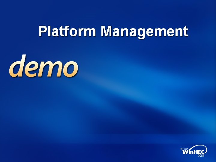 Platform Management 