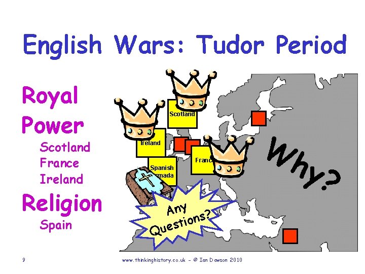 English Wars: Tudor Period Royal Power Scotland France Ireland Religion Spain 9 Scotland Ireland