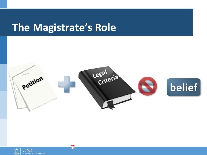 The Magistrate’s Role The Magistrate’s Role