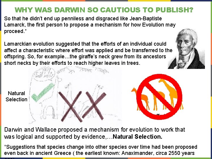 WHY WAS DARWIN SO CAUTIOUS TO PUBLISH? So that he didn’t end up penniless