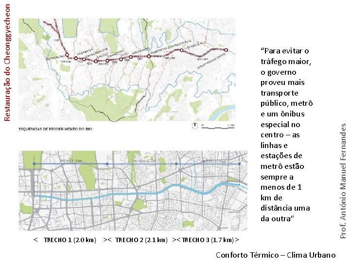 < TRECHO 1 (2. 0 km) >< TRECHO 2 (2. 1 km) >< TRECHO