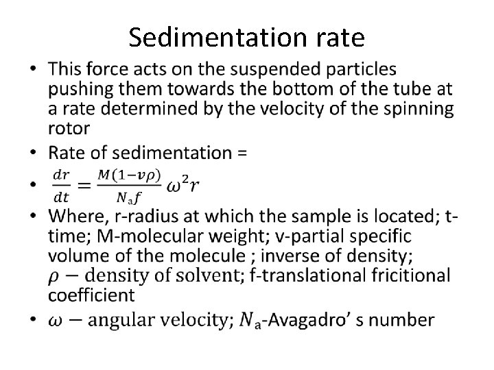 Sedimentation rate • 
