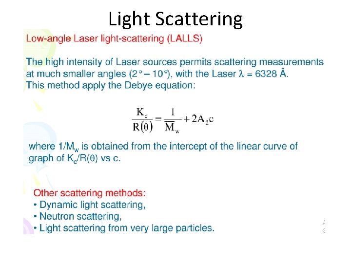 Light Scattering 