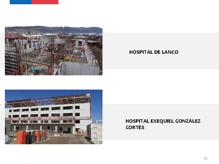 HOSPITAL DE LANCO HOSPITAL EXEQUIEL GONZÁLEZ CORTÉS 23 