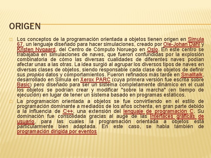 significado de oop – o que é programação... TEMA 7 Programacin orientada a objetos OPP SEPTIMA