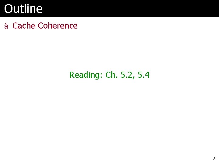 Comp 740 Computer Architecture And Implementation Montek Singh