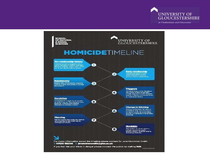 The Intimate Partner Homicide Timeline Dr Jane Monckton