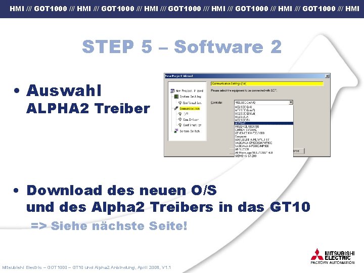 HMI /// GOT 1000 /// HMI /// GOT 1000 /// HMI STEP 5 –
