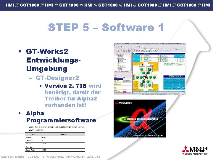 HMI /// GOT 1000 /// HMI /// GOT 1000 /// HMI STEP 5 –