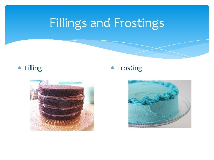 Fillings and Frostings Filling Frosting 