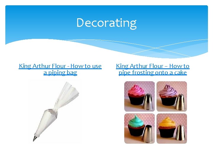 Decorating King Arthur Flour - How to use a piping bag King Arthur Flour