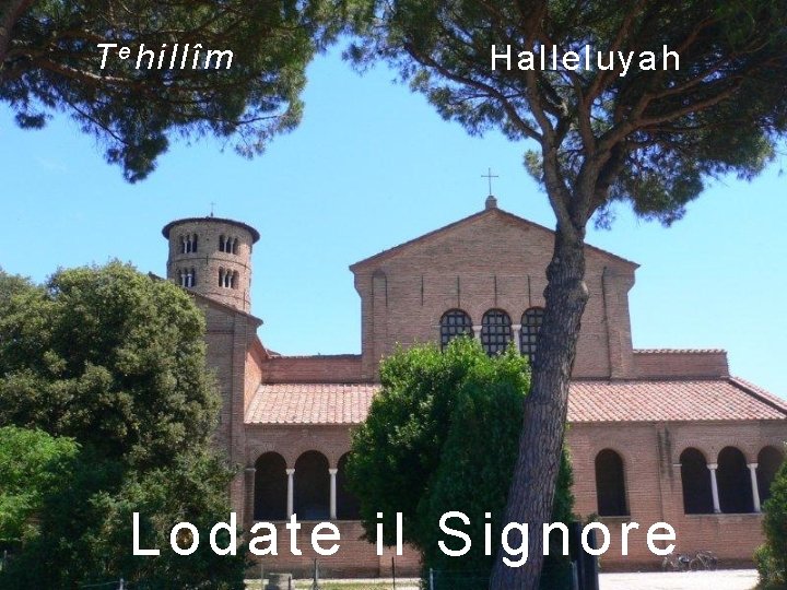 T e hillîm Halleluyah Lodate il Signore 